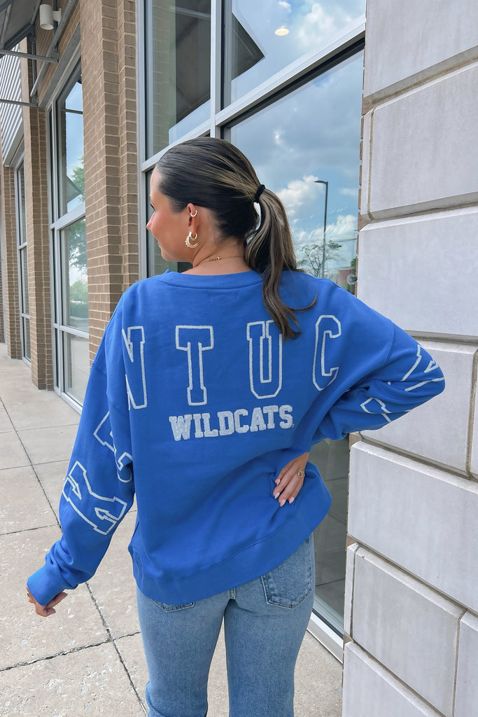 The Sequin Kentucky Boxy Sweatshirt Clothing Peacocks & Pearls Lexington