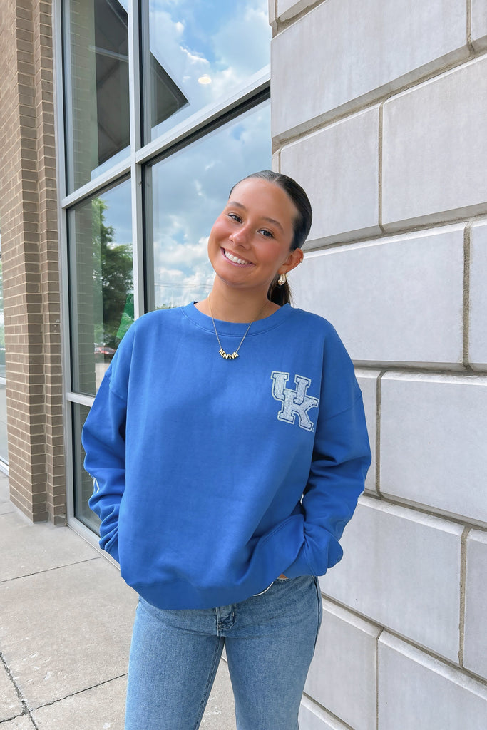 The Sequin Kentucky Boxy Sweatshirt Clothing Peacocks & Pearls Lexington