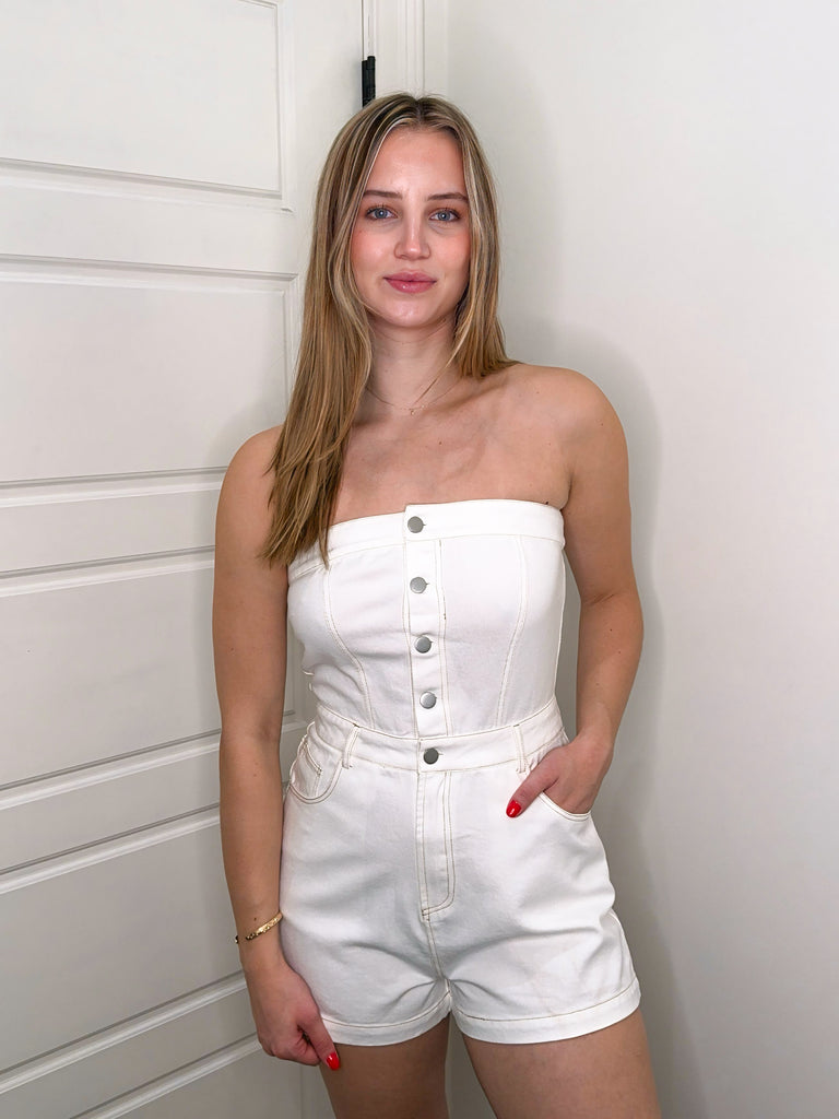 Sundown Stitch Romper Clothing Peacocks & Pearls Lexington