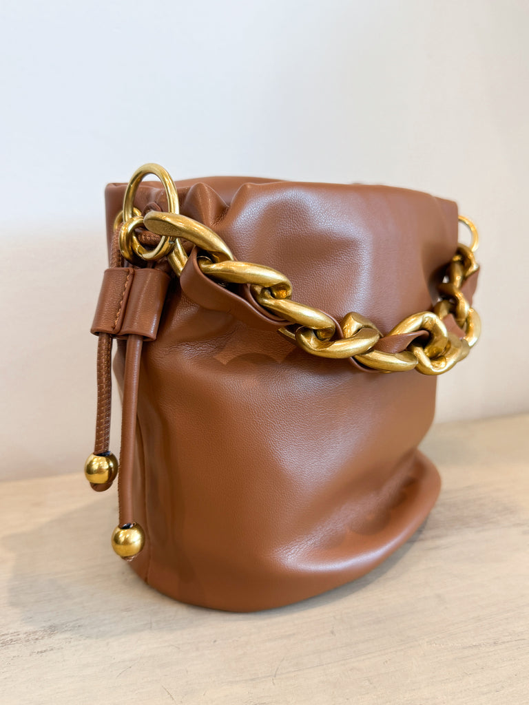 Small Leather Chain Bag Accessory Peacocks & Pearls Lexington