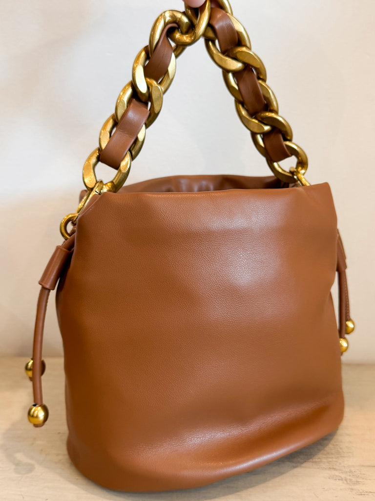Small Leather Chain Bag Accessory Peacocks & Pearls Lexington