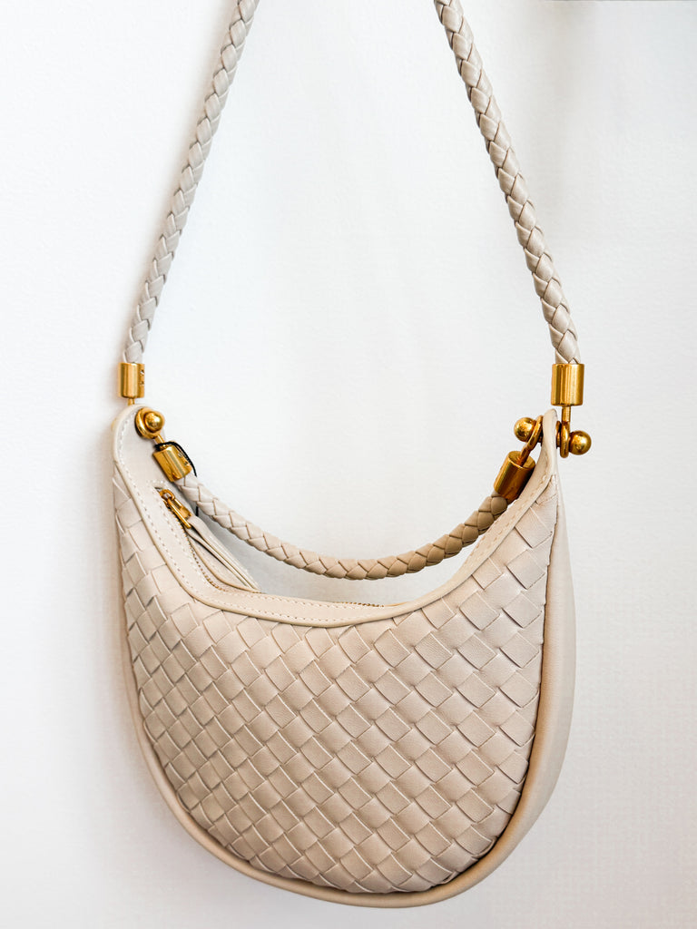 Small Woven Shoulder Bag Accessory Peacocks & Pearls Lexington