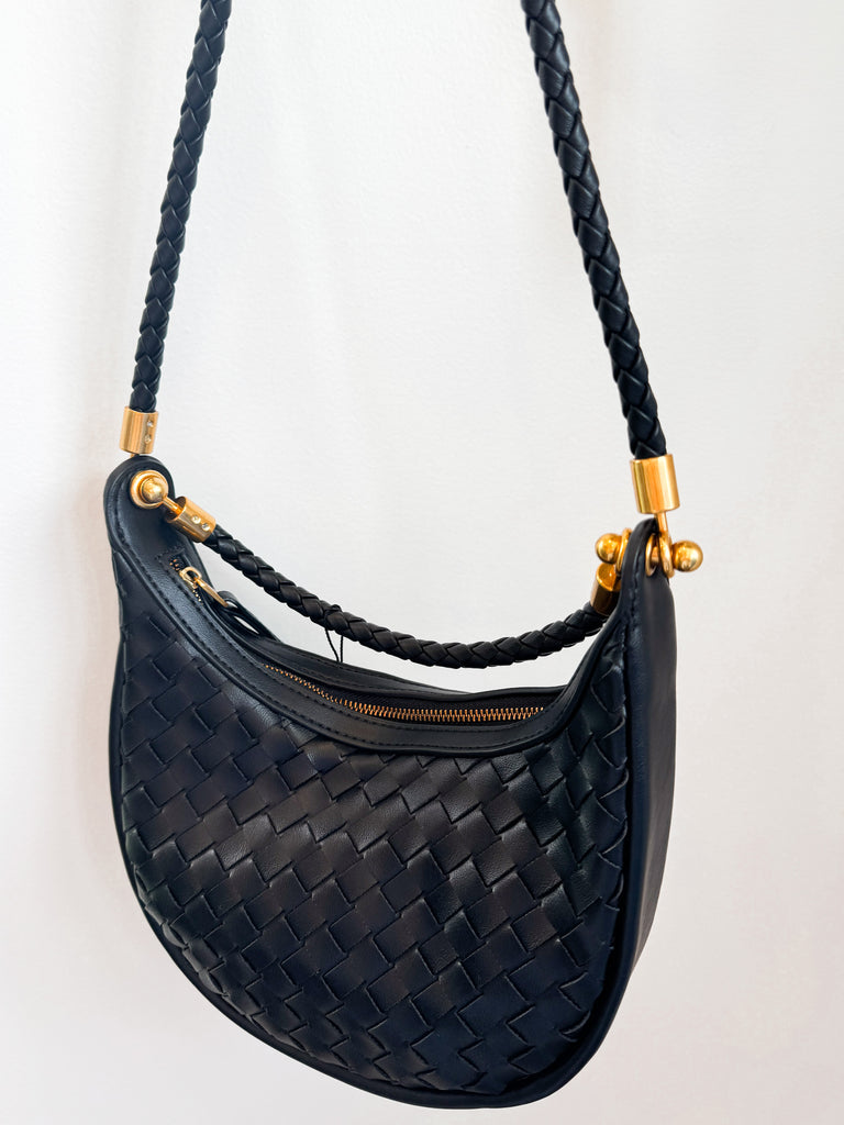 Small Woven Shoulder Bag Accessory Peacocks & Pearls Lexington
