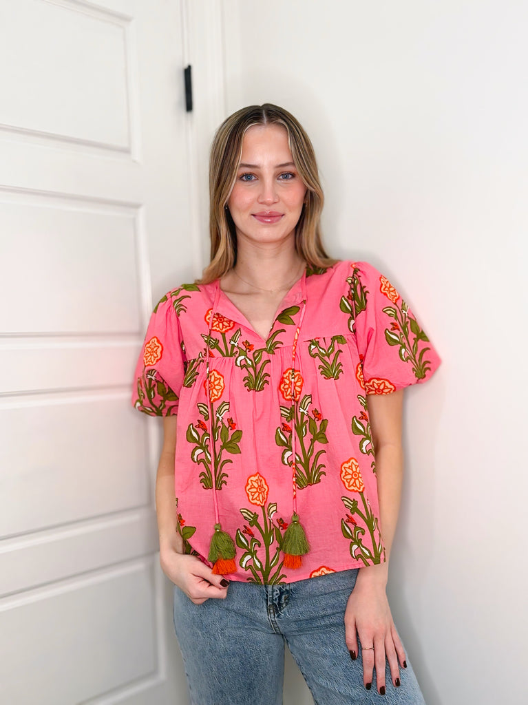 Sunset Spritz Top Clothing Peacocks & Pearls Lexington