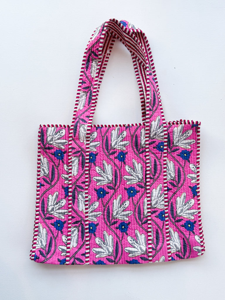 Calli Jane Tote Accessory Peacocks & Pearls Lexington Tilly Pink/Royal