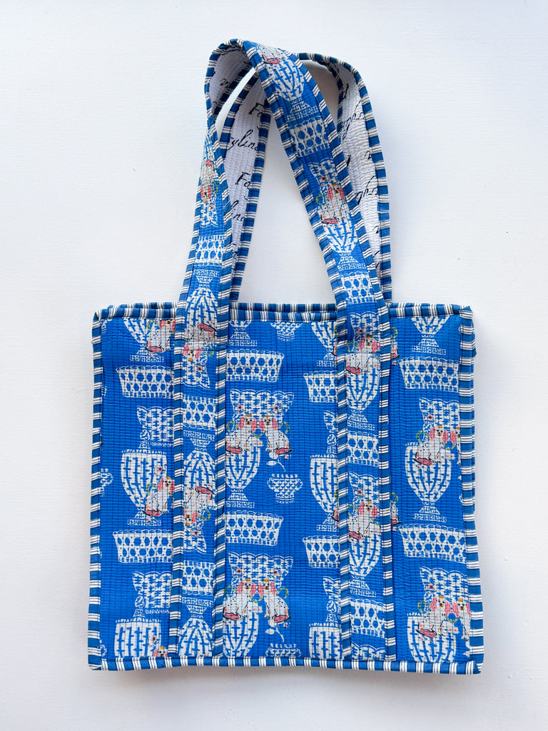 Calli Jane Tote Accessory Peacocks & Pearls Lexington Fifi Royal Blue