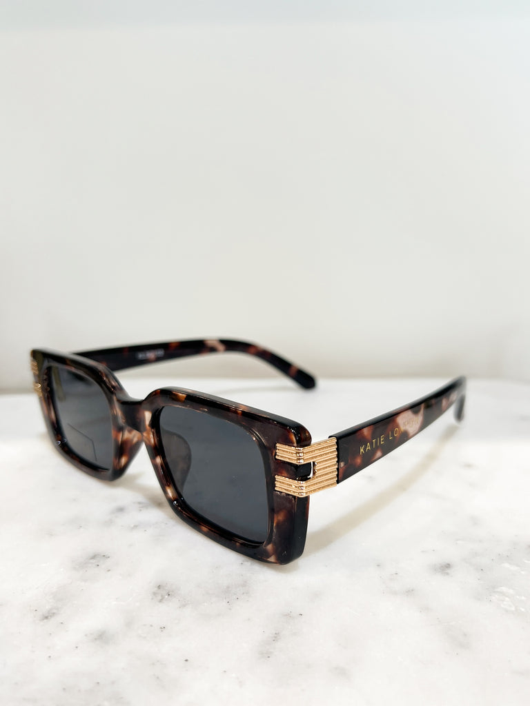 Malibu Rectangle Sunglasses Accessory Peacocks & Pearls Lexington