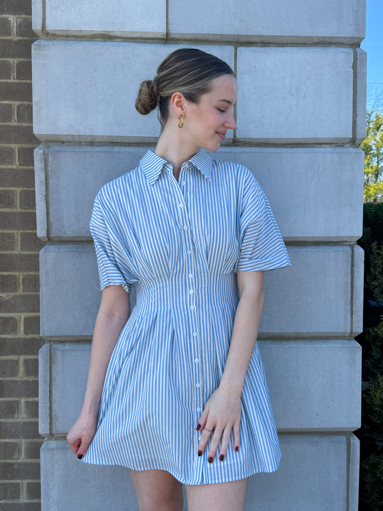 Seaside Stripes Dress Clothing Peacocks & Pearls Lexington
