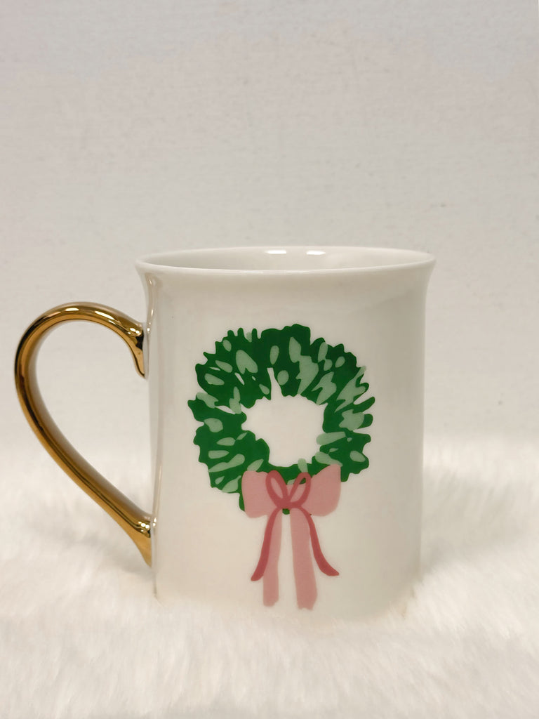 Rosy Wreath Mug Home Peacocks & Pearls Lexington