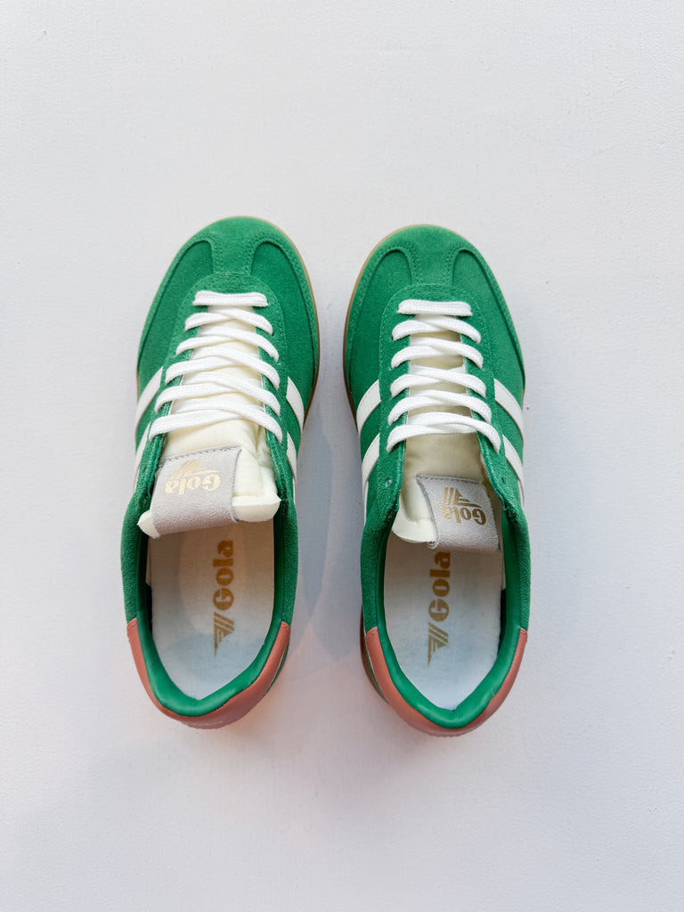 Cyclone Green/White Sneaker Shoes Peacocks & Pearls Lexington