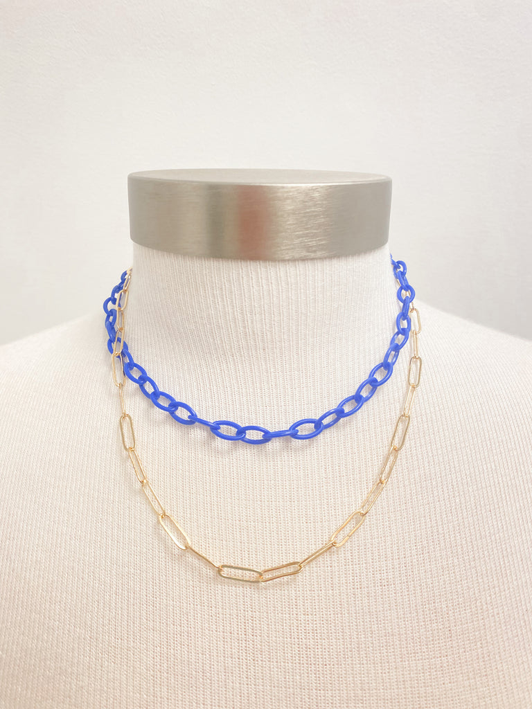 Layered Colorful Chain Necklace Jewelry Golden Stella   