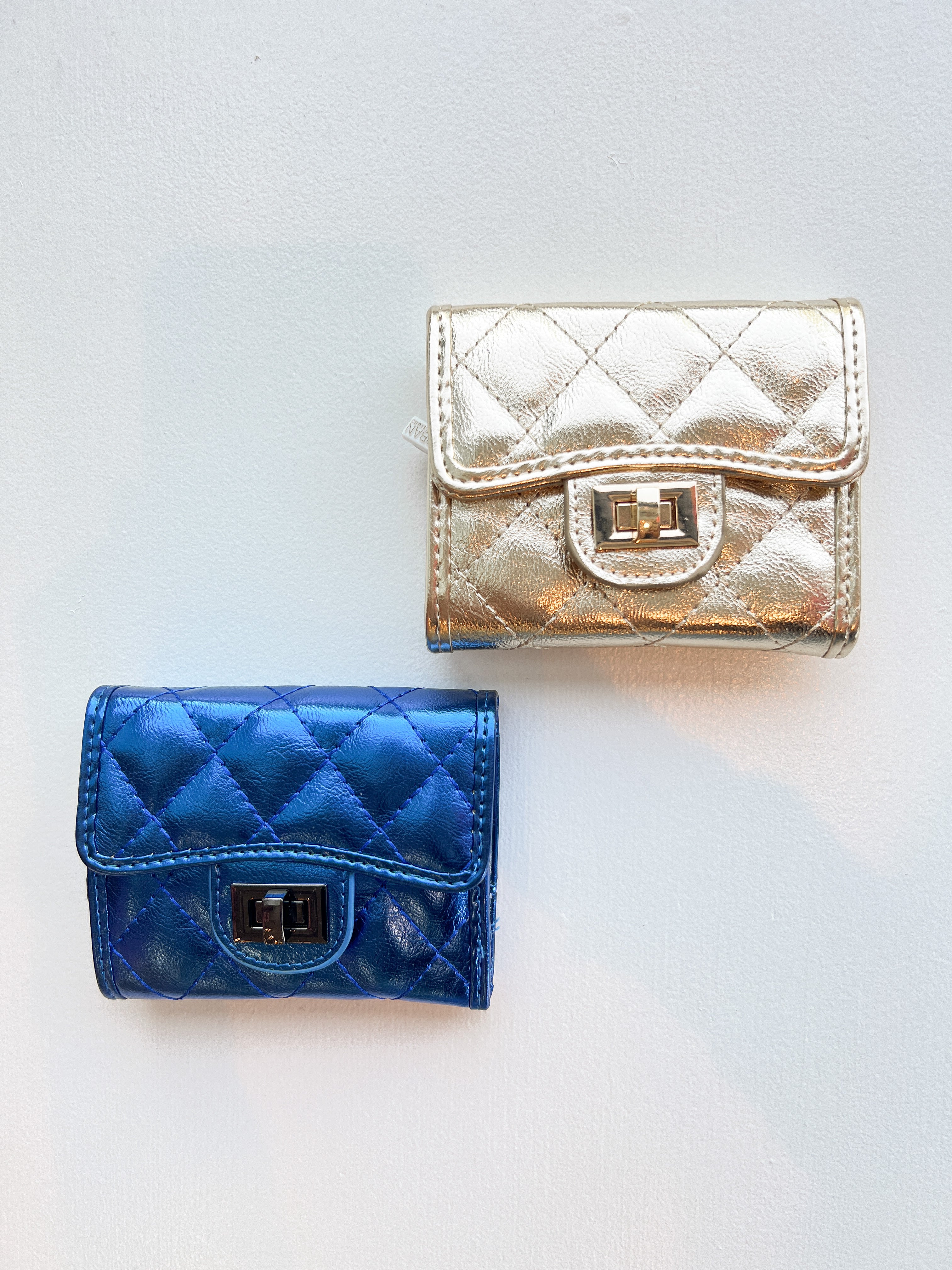 Shantel Quilted Wallet Blue