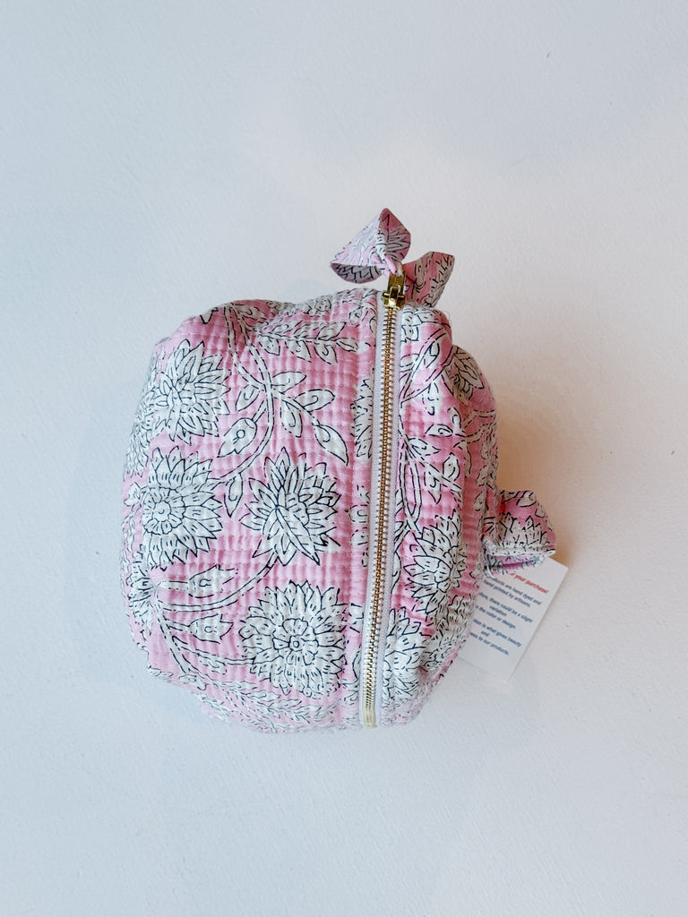 Calli Jane Handle Cosmetic Bag Purse Peacocks & Pearls Lexington