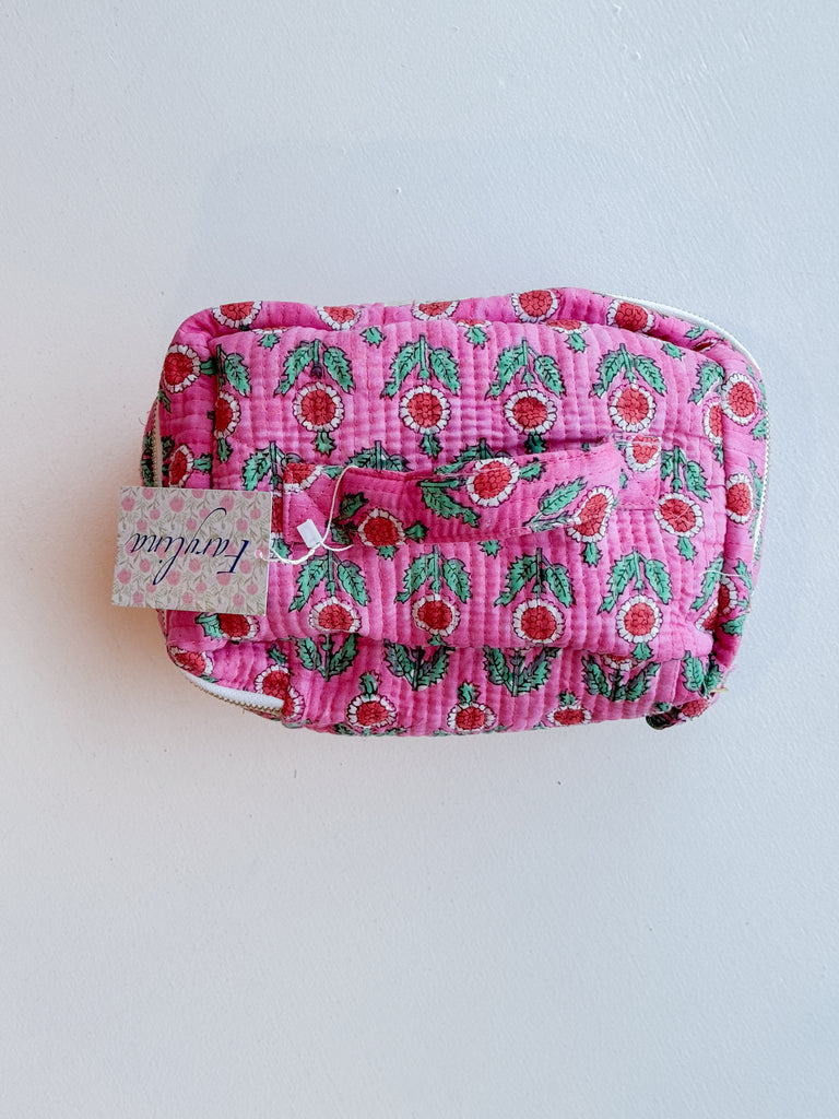 Calli Jane Handle Cosmetic Bag Purse Peacocks & Pearls Lexington