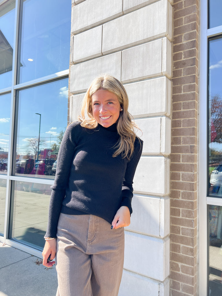 Luxe Turtleneck Sweater Clothing Blu Pepper   