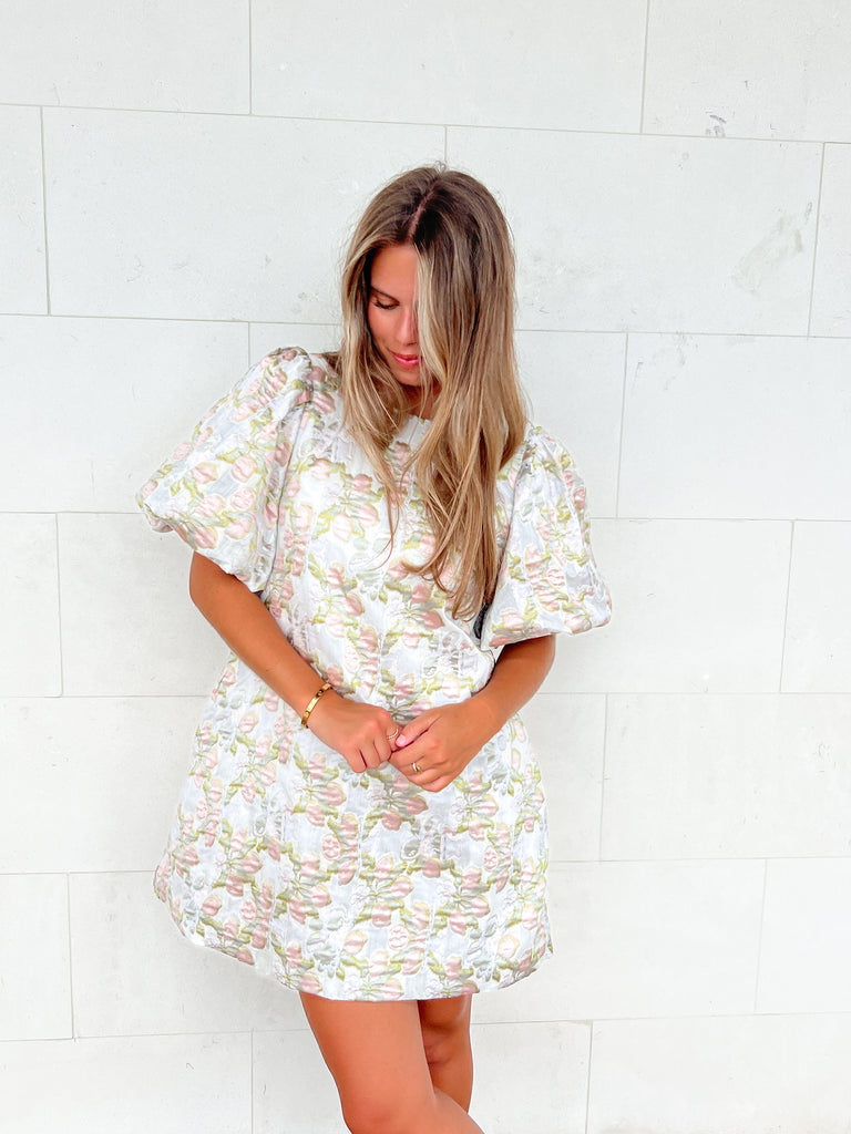 Bloom Burst Short Dress Clothing Peacocks & Pearls Lexington   