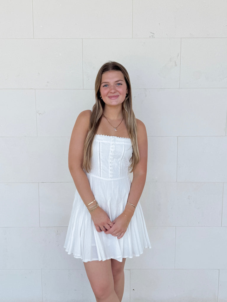 Amelia Mini Dress Clothing Peacocks & Pearls Lexington