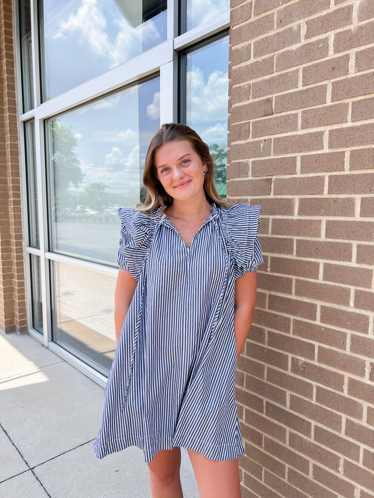 Sea Stripes Dress Clothing Peacocks & Pearls Lexington   