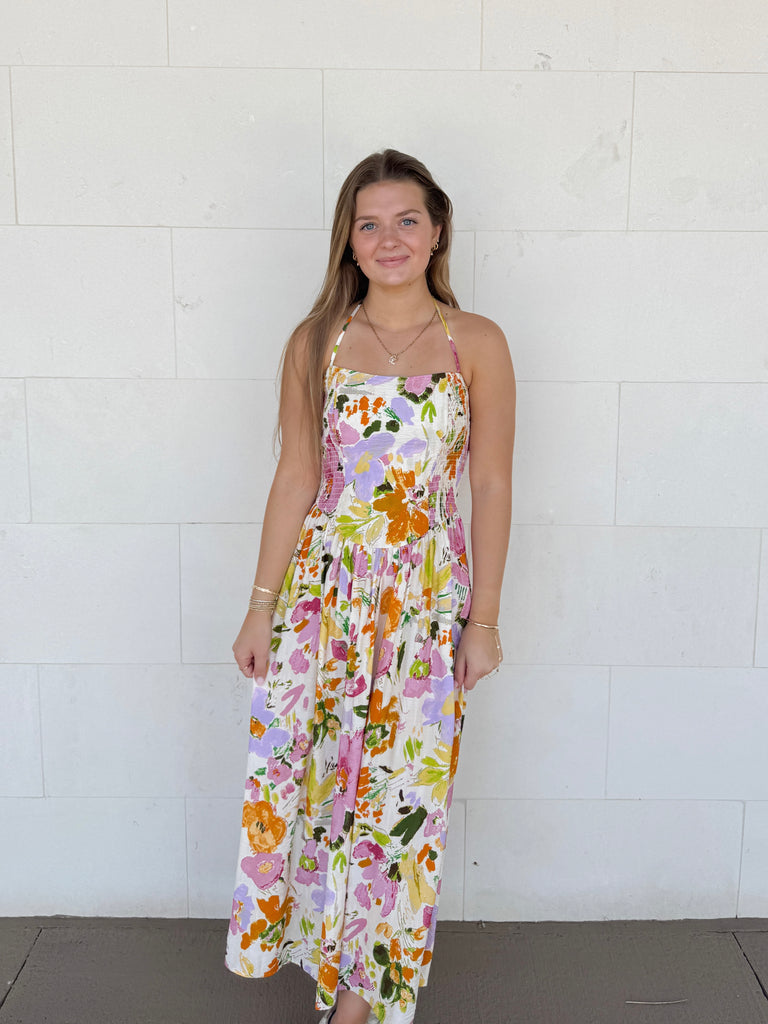 lush midi dress Lush Women's Bustier Ruffled Tiered Sundress - Pink