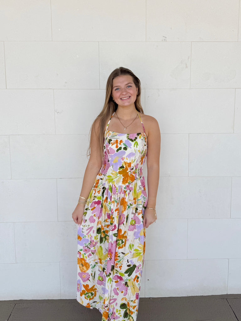 Lush Radiance Midi Dress Clothing Peacocks & Pearls Lexington