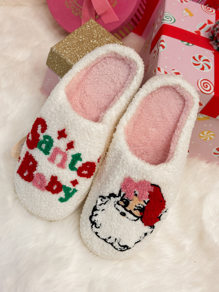 The Mistle-Toes Holiday Slippers Shoes Peacocks & Pearls Lexington Santa Baby S