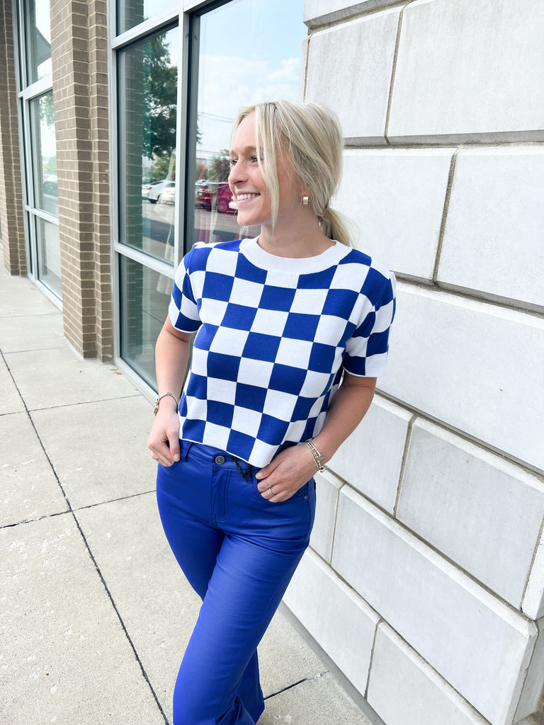 Check Mate Top Clothing Sparkle City   
