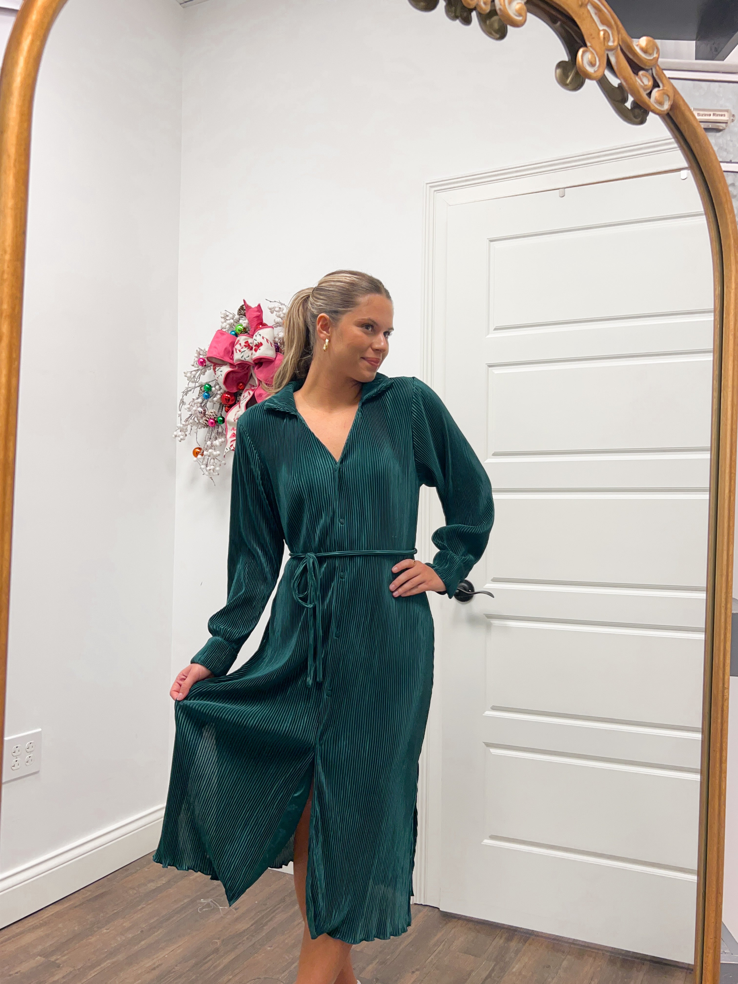 green pleated shirt dress Buy Joanna Hope Green Pleated Sleeve Shirt Dress from Next USA
