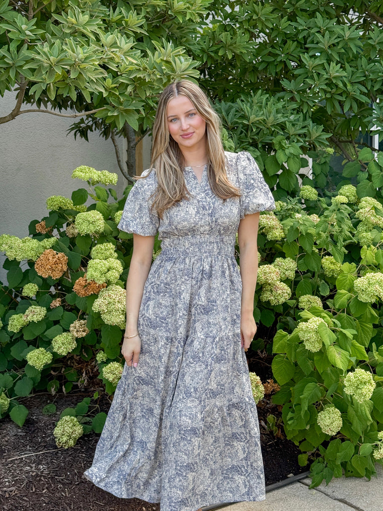 Evening Petal Maxi Dress Clothing Peacocks & Pearls Lexington