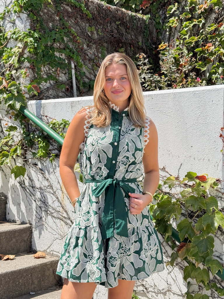 Hidden Grove Short Dress Clothing Peacocks & Pearls Lexington