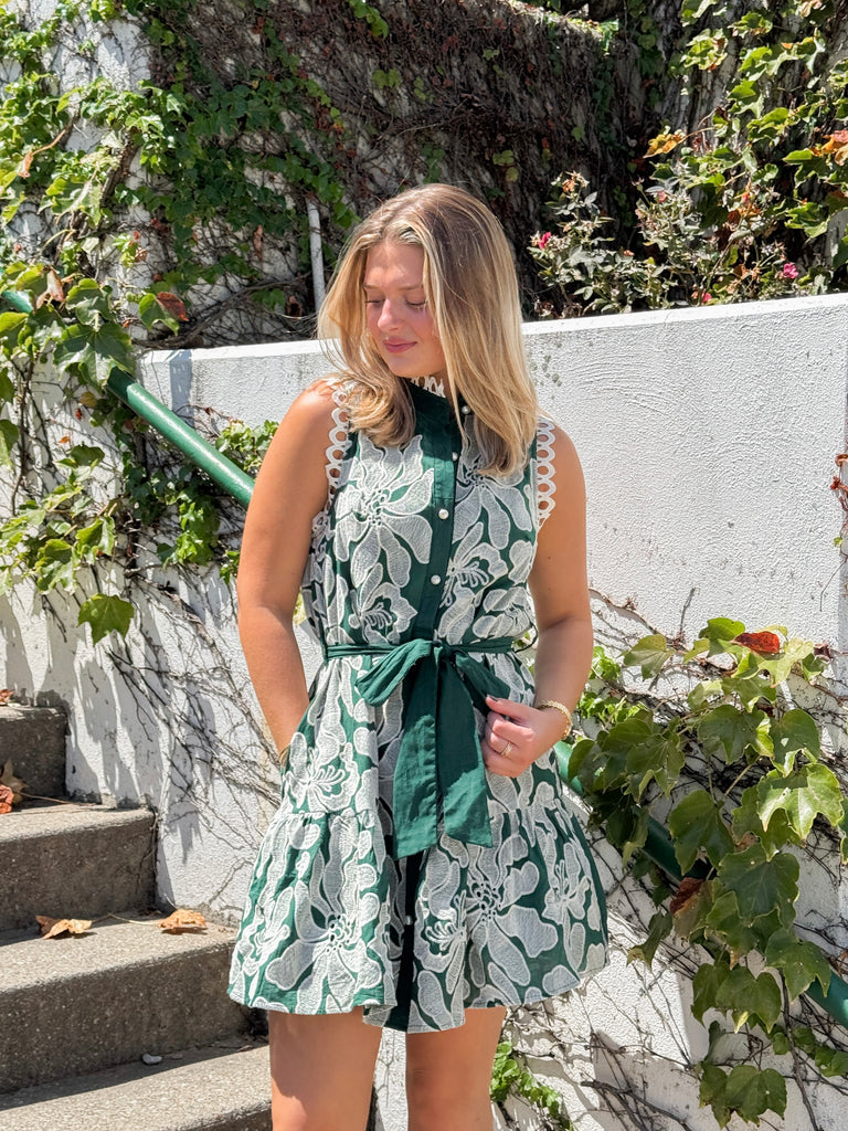 Hidden Grove Short Dress Clothing Peacocks & Pearls Lexington