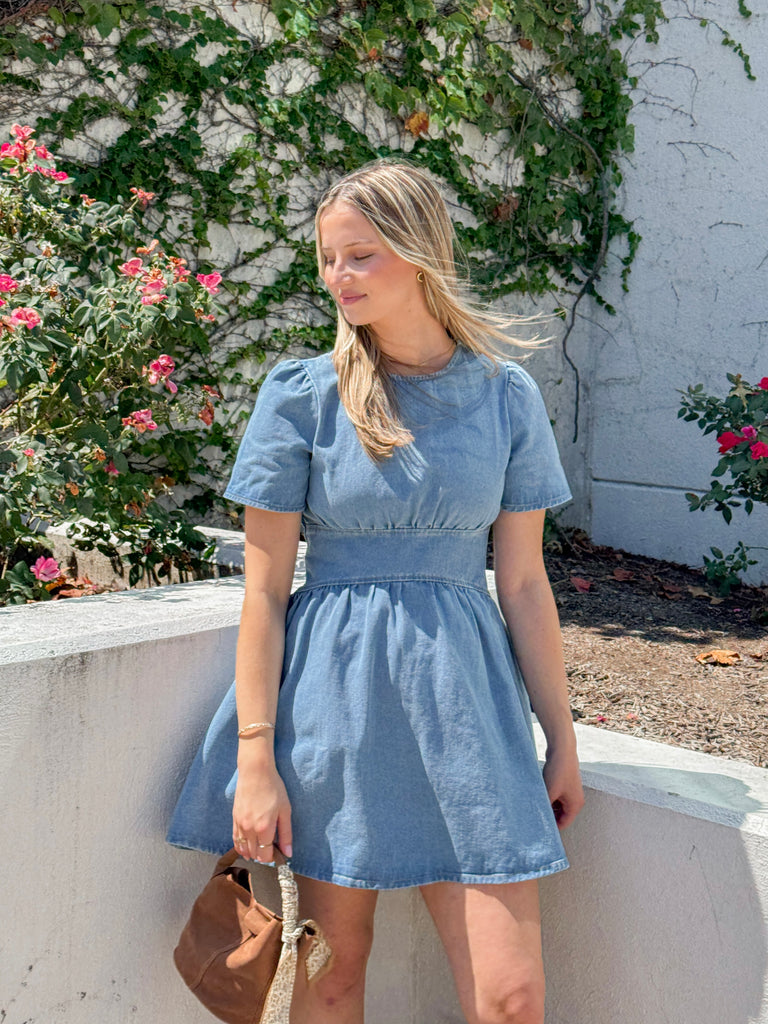Blue Skies Ahead Dress Clothing Peacocks & Pearls Lexington