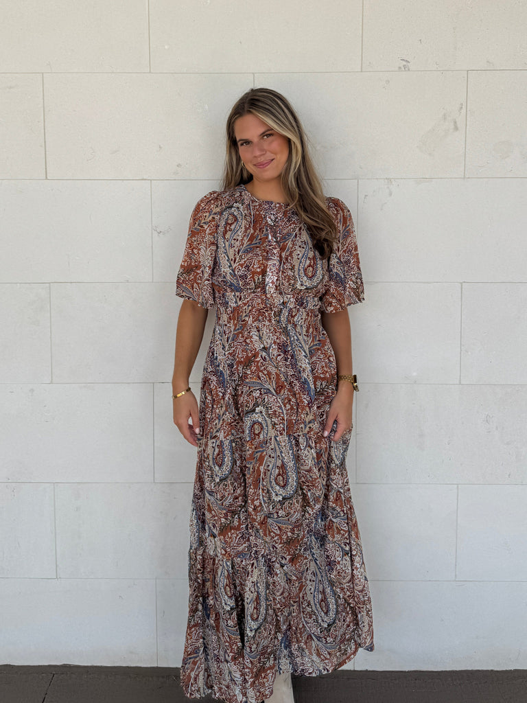 Sienna Shade Maxi Dress Clothing Peacocks & Pearls Lexington