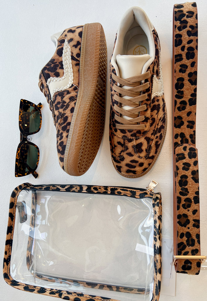 Mel Leopard Sneaker Shoes Peacocks & Pearls Lexington   