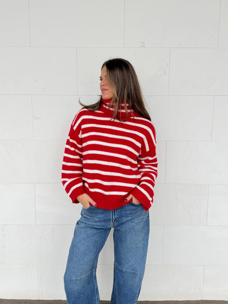 Candy Cane Lane Sweater Clothing Peacocks & Pearls Lexington
