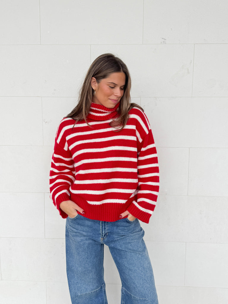 Candy Cane Lane Sweater Clothing Peacocks & Pearls Lexington