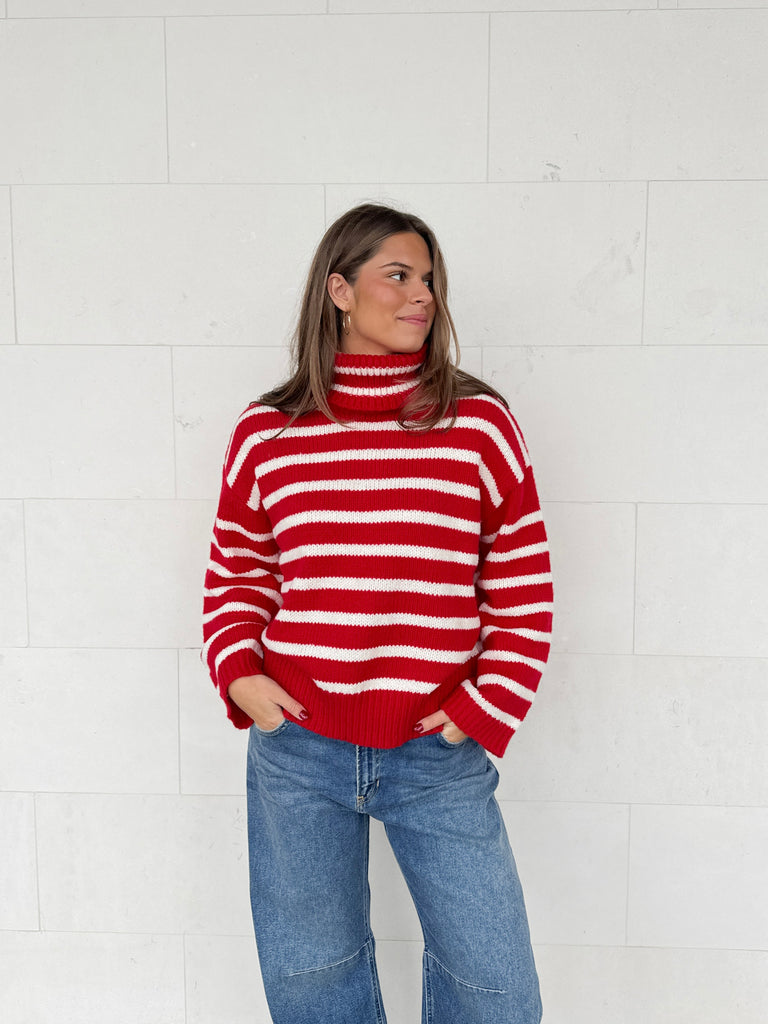 Candy Cane Lane Sweater Clothing Peacocks & Pearls Lexington