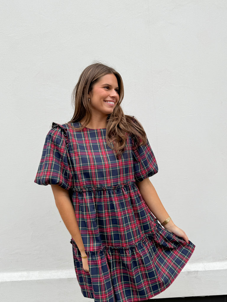 Season's Plaid Dress Clothing Peacocks & Pearls Lexington