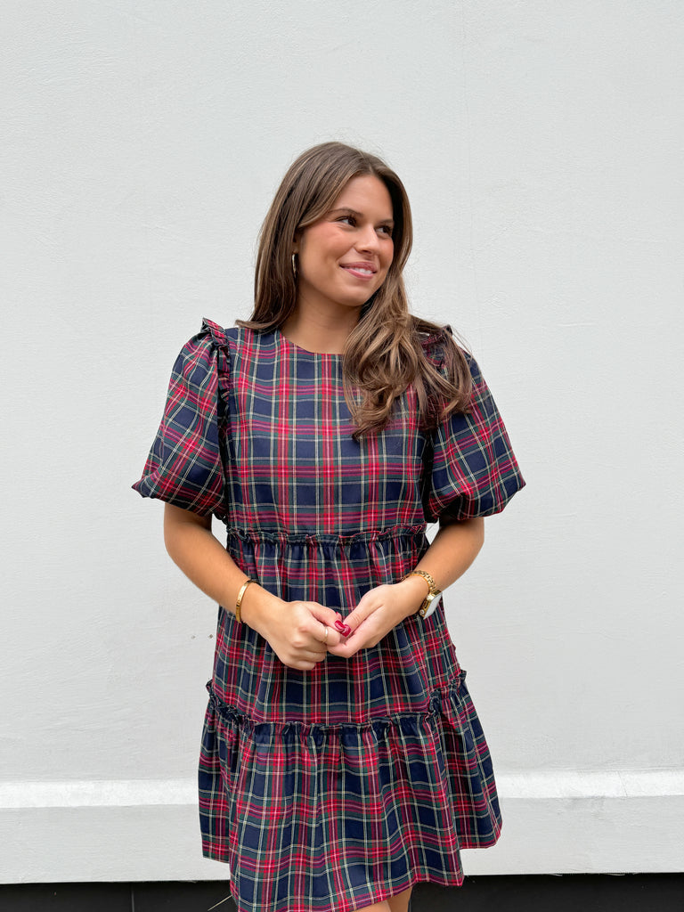 Season's Plaid Dress Clothing Peacocks & Pearls Lexington