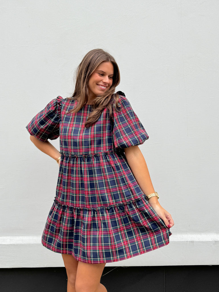 Season's Plaid Dress Clothing Peacocks & Pearls Lexington