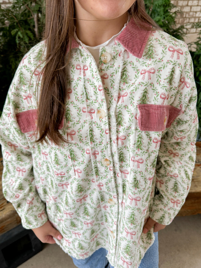 Corduroy Christmas Jacket Clothing Peacocks & Pearls Lexington