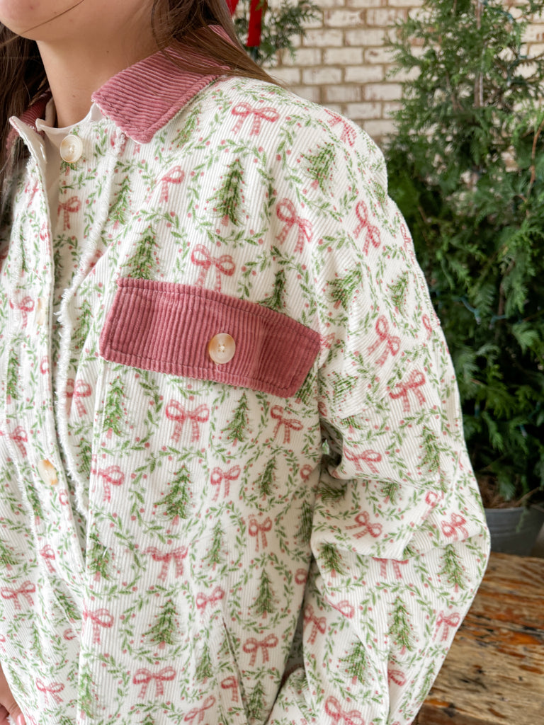 Corduroy Christmas Jacket Clothing Peacocks & Pearls Lexington