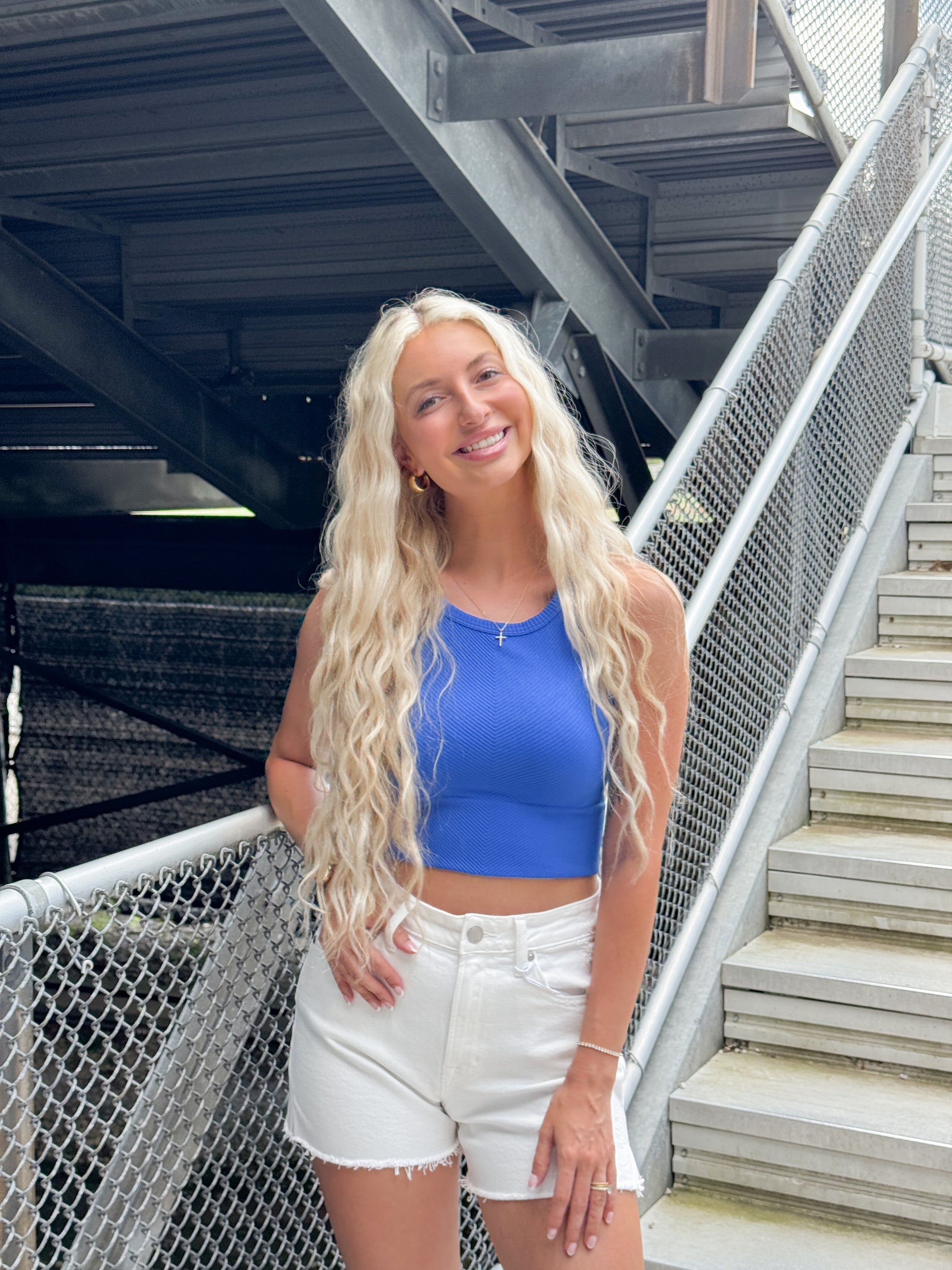 Chevron Highneck Crop Top – Peacocks & Pearls Lexington