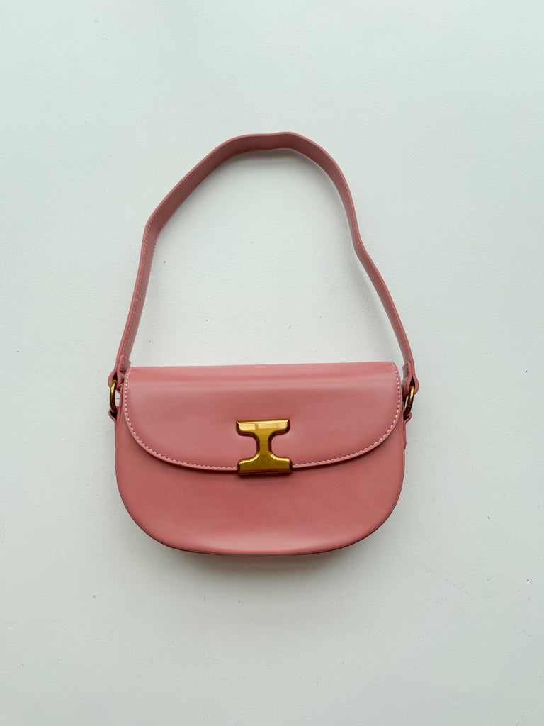 The Harper Shoulder Bag Purse Peacocks & Pearls Lexington Pink