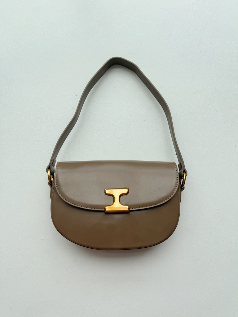 The Harper Shoulder Bag Purse Peacocks & Pearls Lexington Taupe