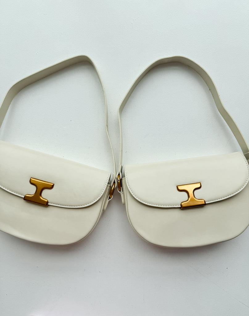 The Harper Shoulder Bag Purse Peacocks & Pearls Lexington Cream
