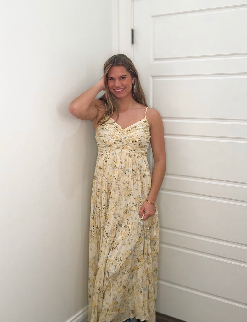 Sunlit Meadows Maxi Dress Clothing Peacocks & Pearls Lexington