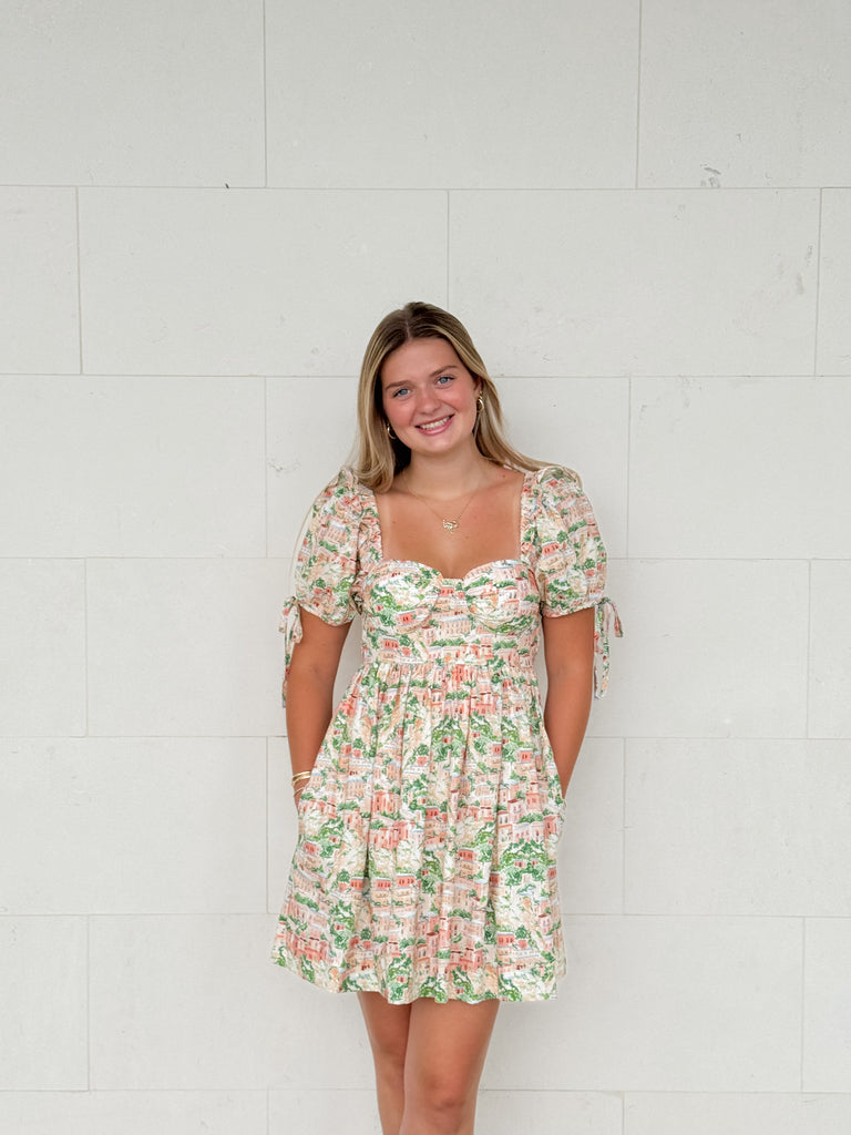 The Tuscan Escape Dress Clothing Peacocks & Pearls Lexington
