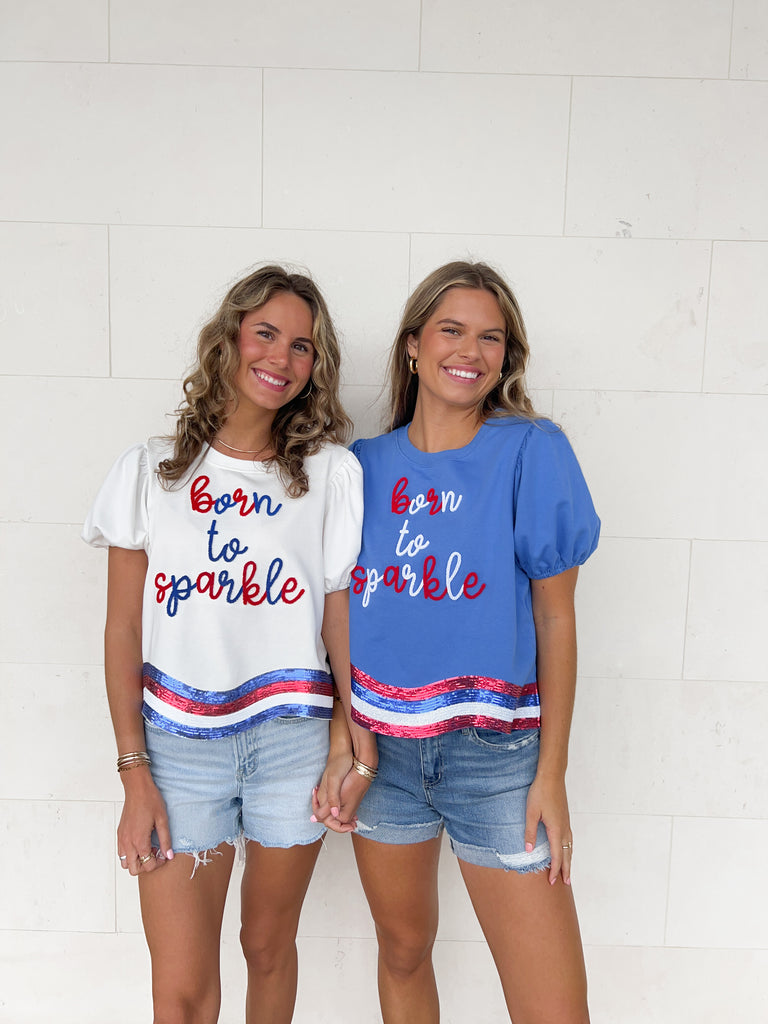 Born To Sparkle Top Clothing Peacocks & Pearls Lexington   