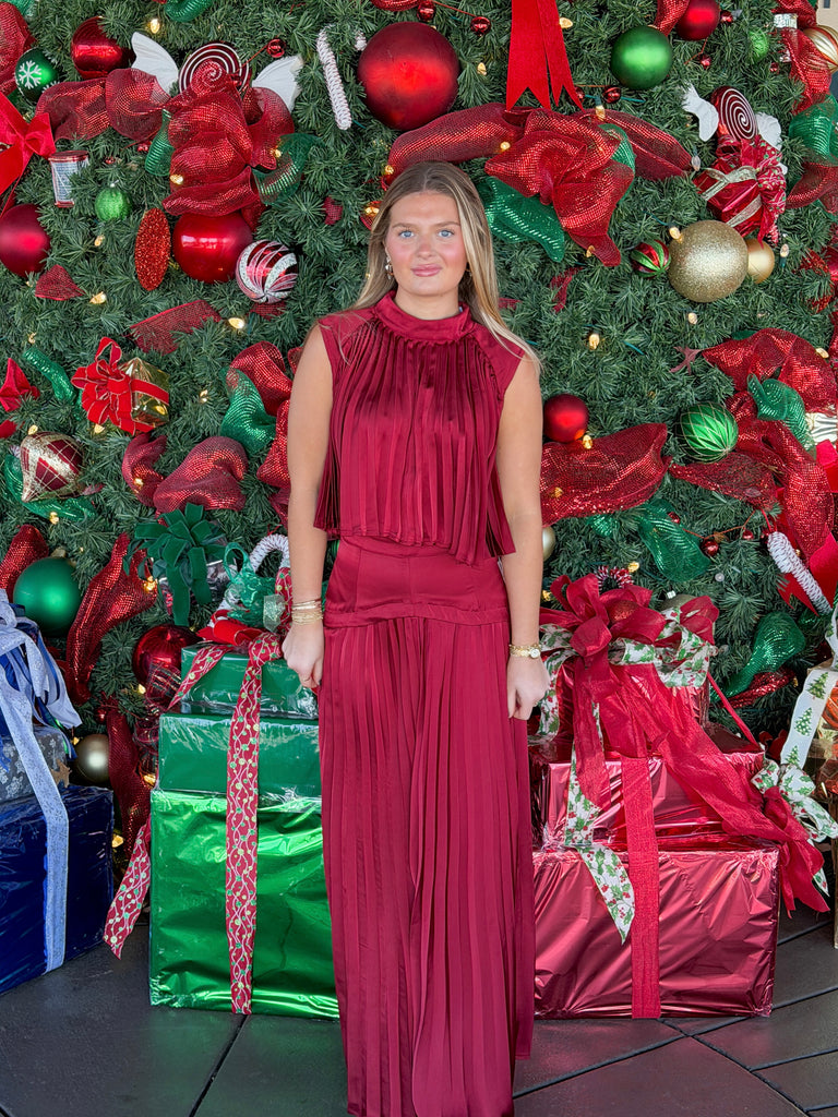 The Holly Pleat Set Clothing Peacocks & Pearls Lexington