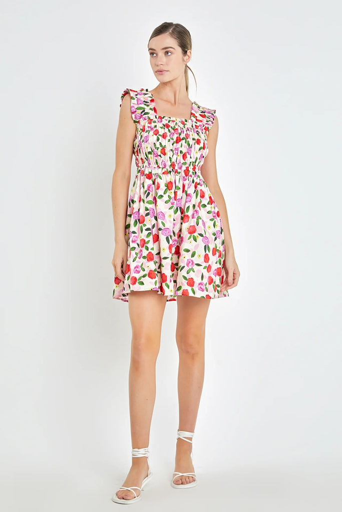Flirty Thurby Flower Dress Clothing Peacocks & Pearls Lexington   